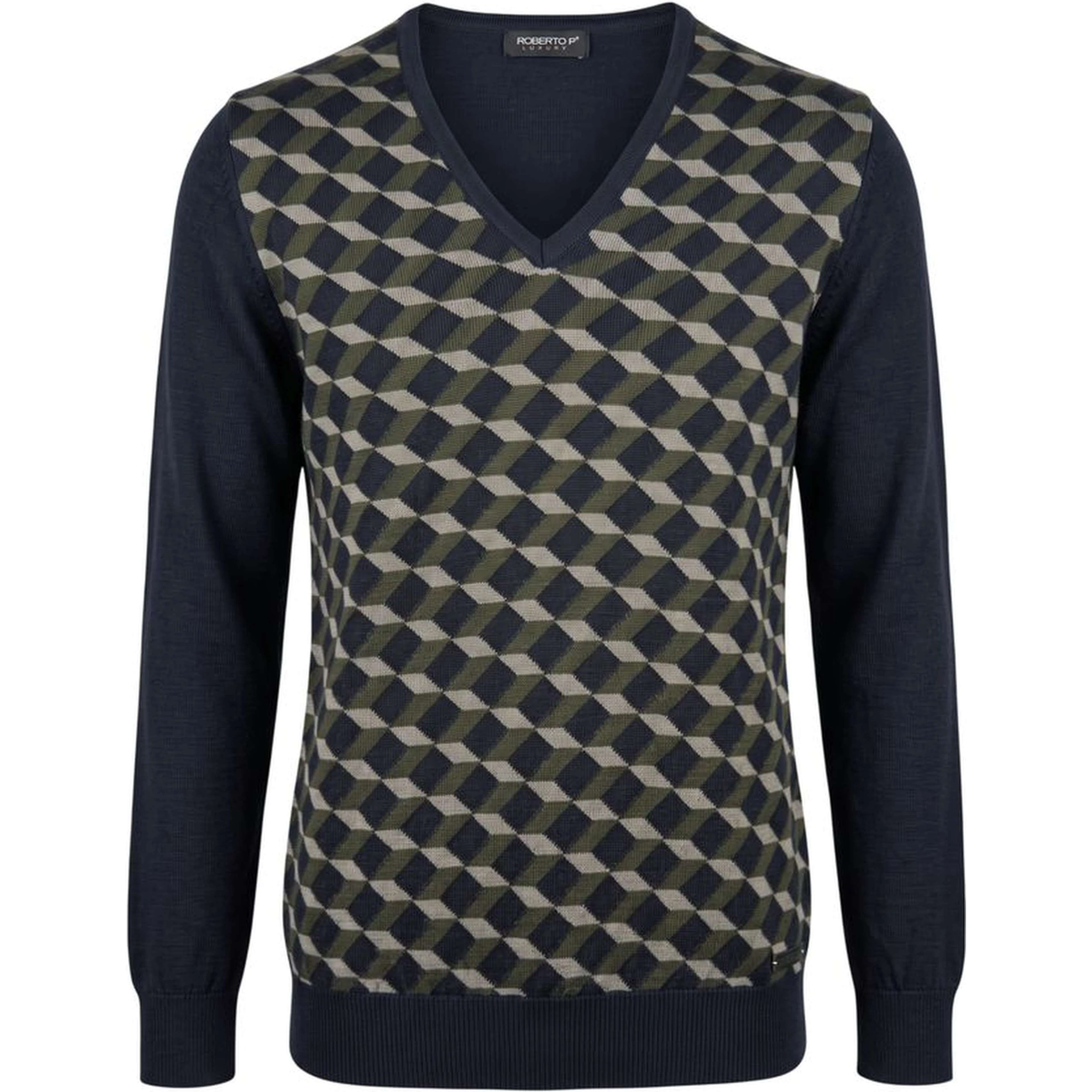 Green Wool Men's Sweater
