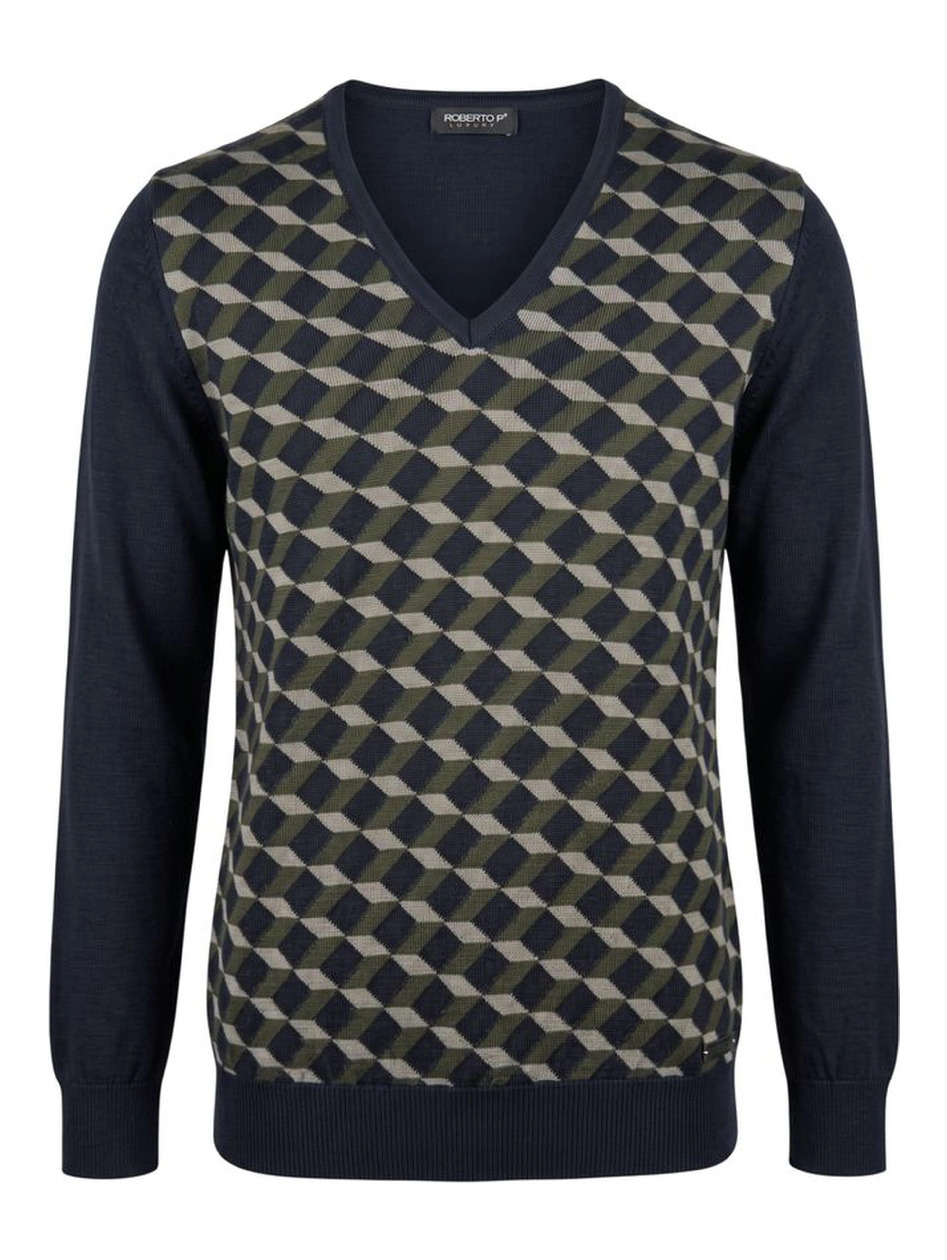 Green Wool Men's Sweater