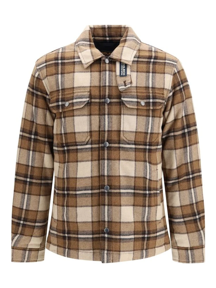 Brown Wool Oves Aries Full-Length Jacket