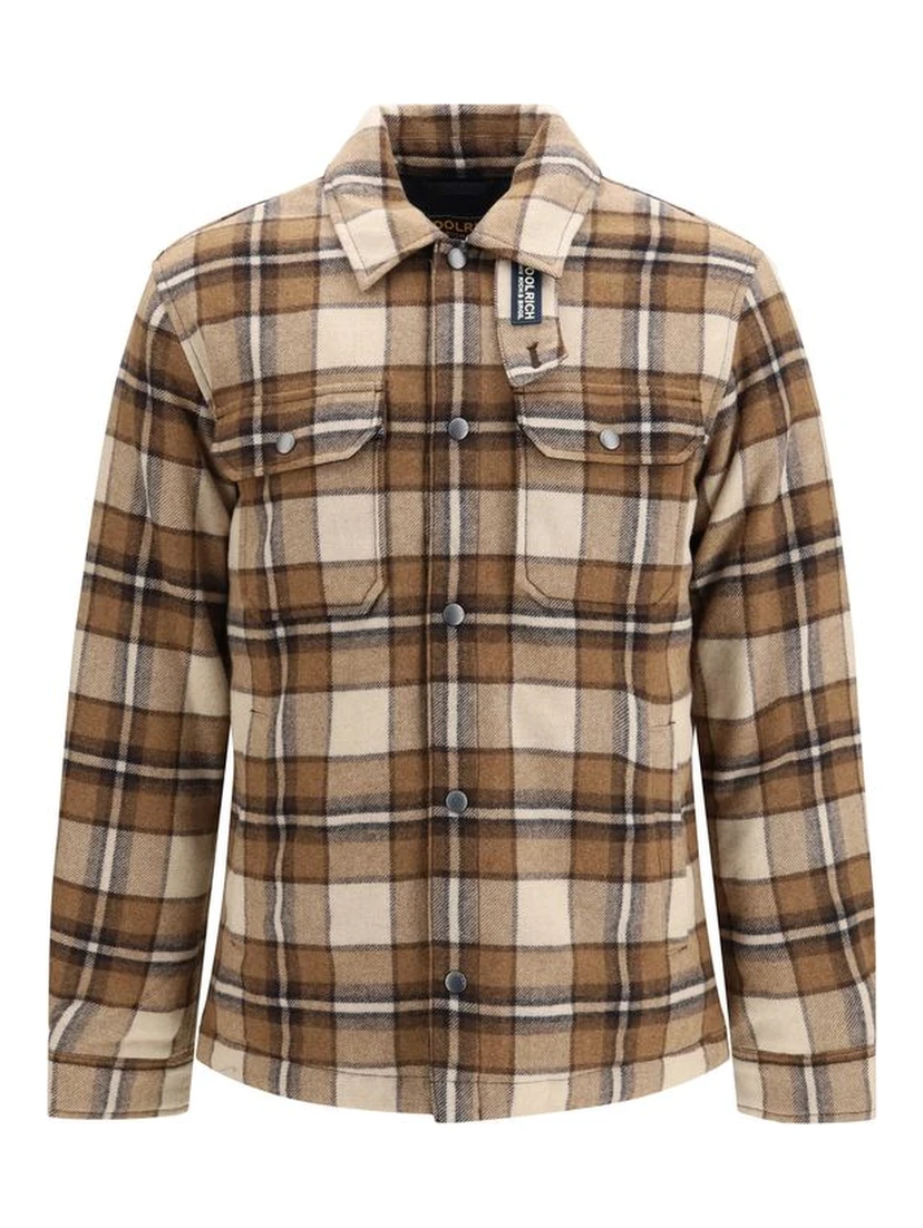 Brown Wool Oves Aries Full-Length Jacket