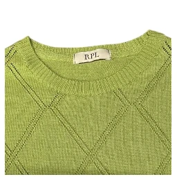 Green Cotton Men Sweater