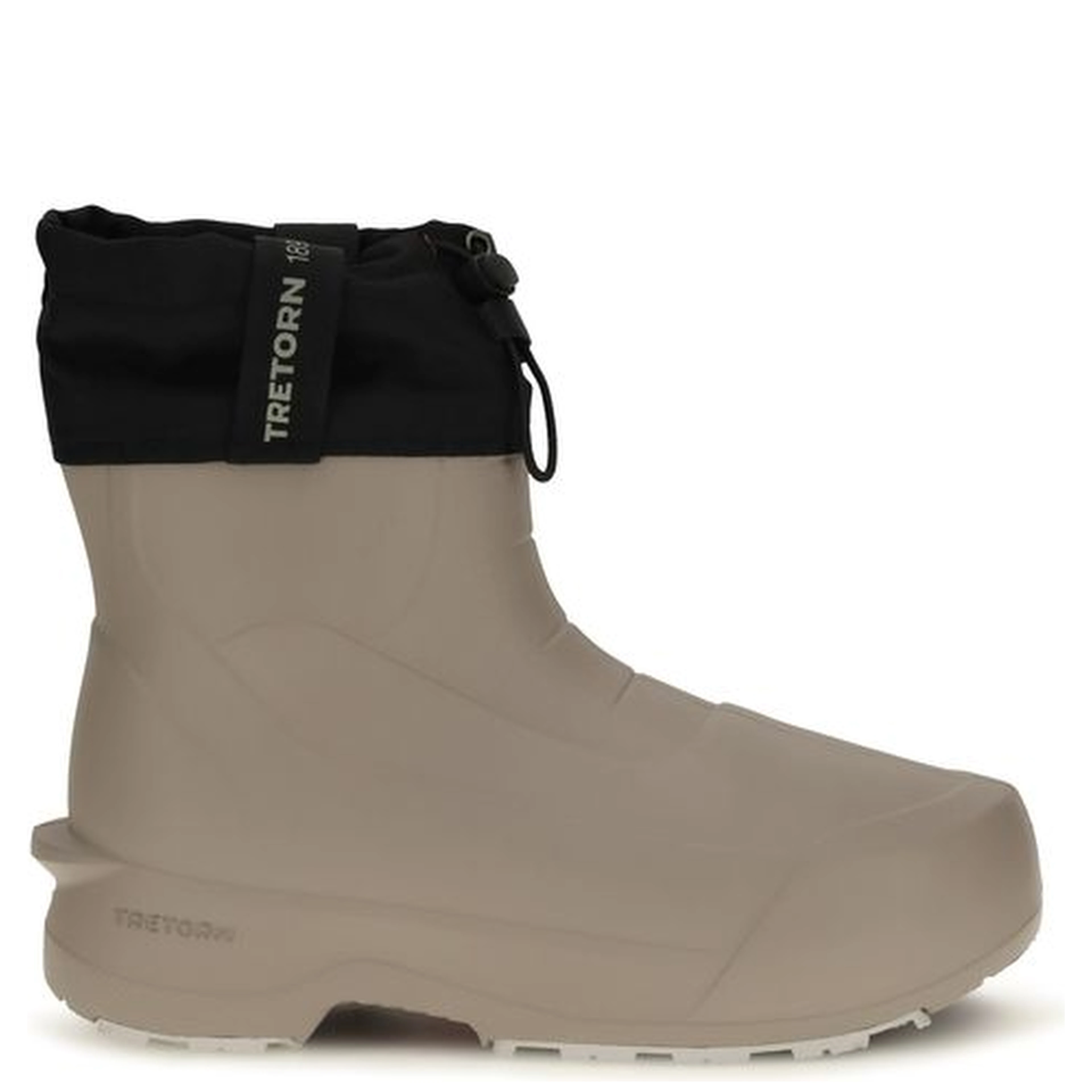 Beige Rubber Ankle Boots