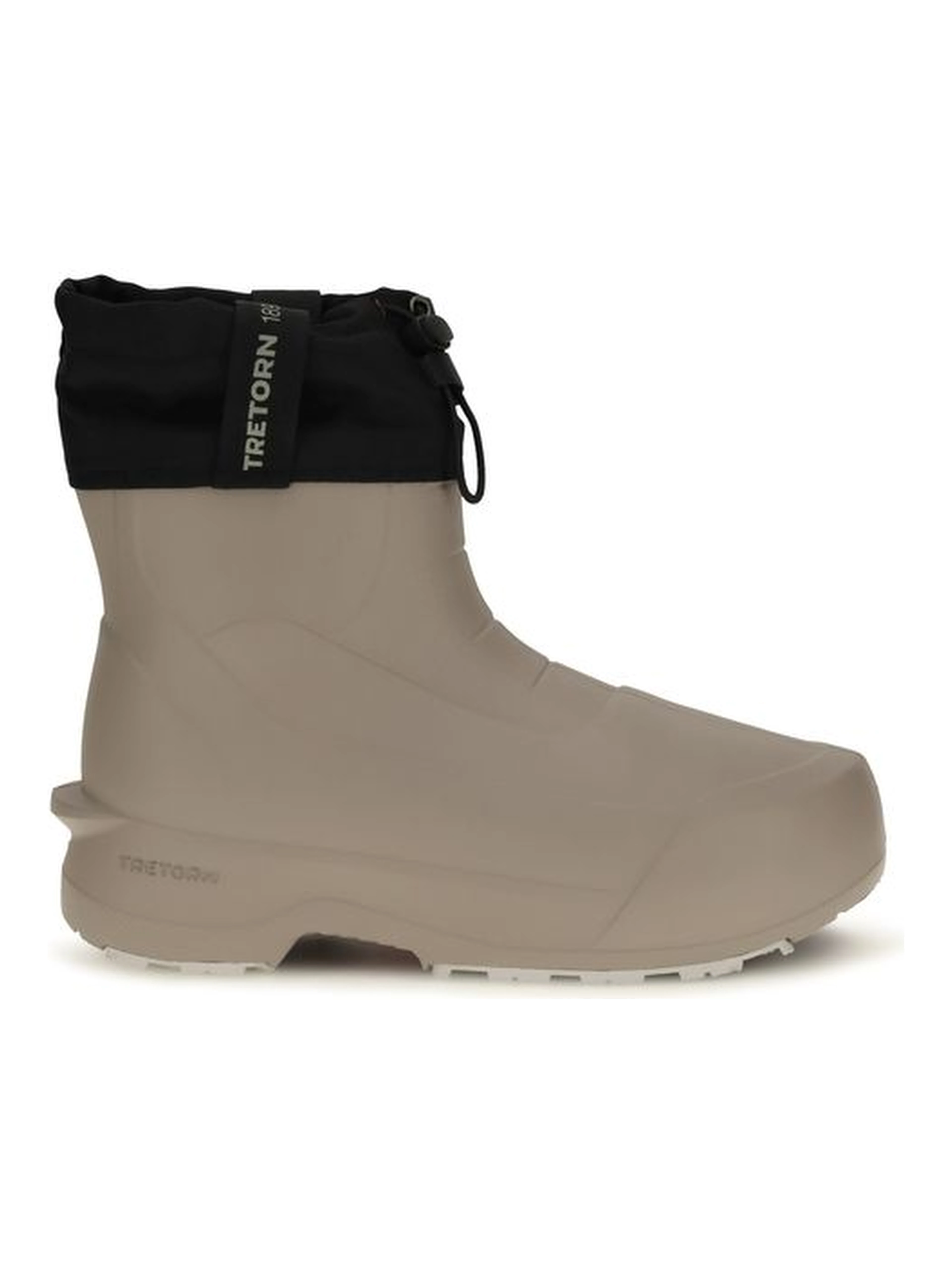 Beige Rubber Ankle Boots