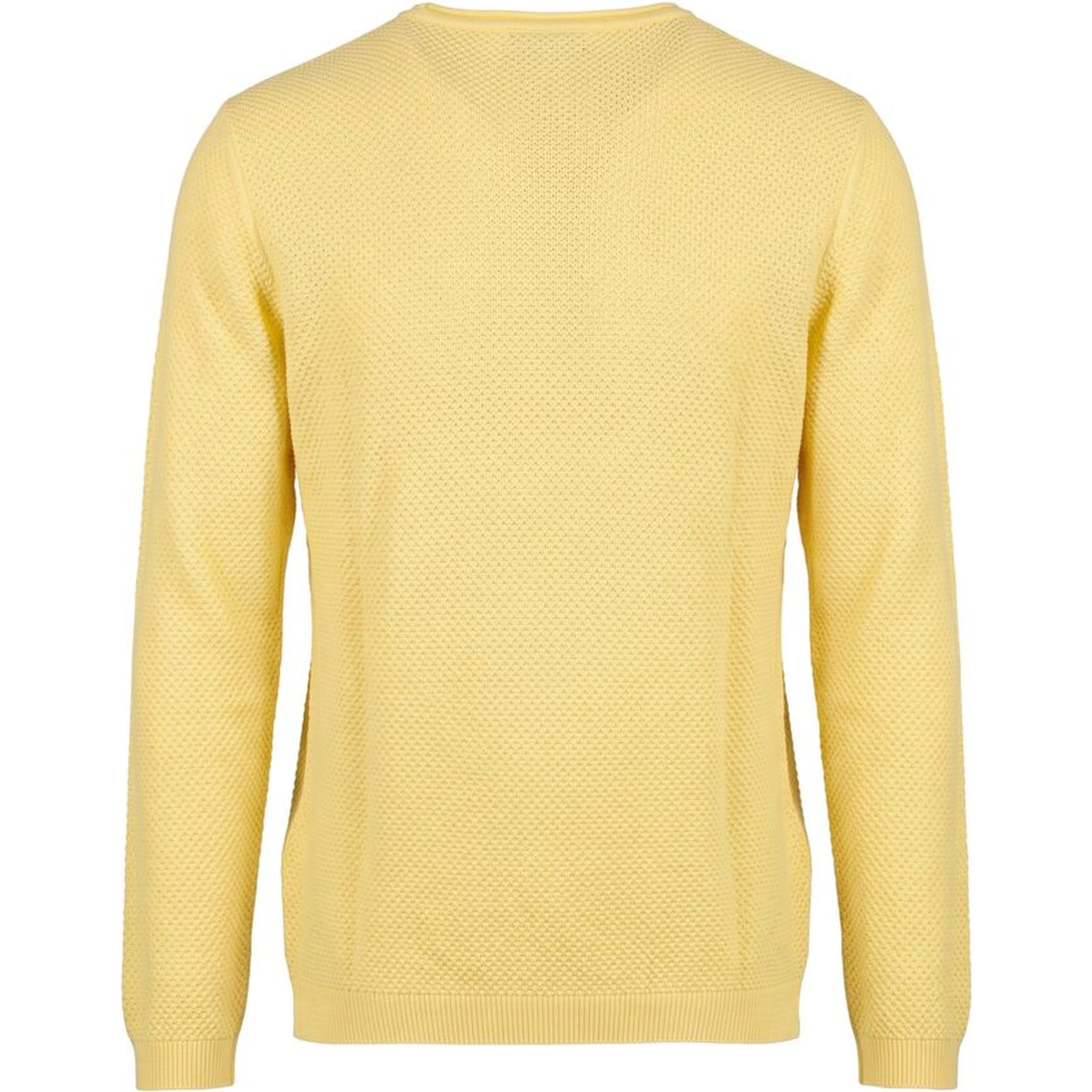 Yellow Cotton Men Sweater
