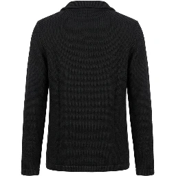Black Wool Men's Sweater