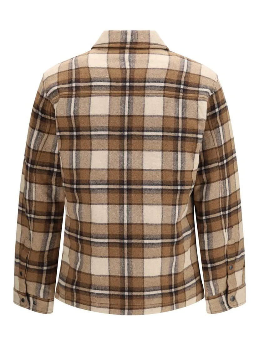 Brown Wool Oves Aries Full-Length Jacket