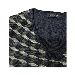 Green Wool Men's Sweater