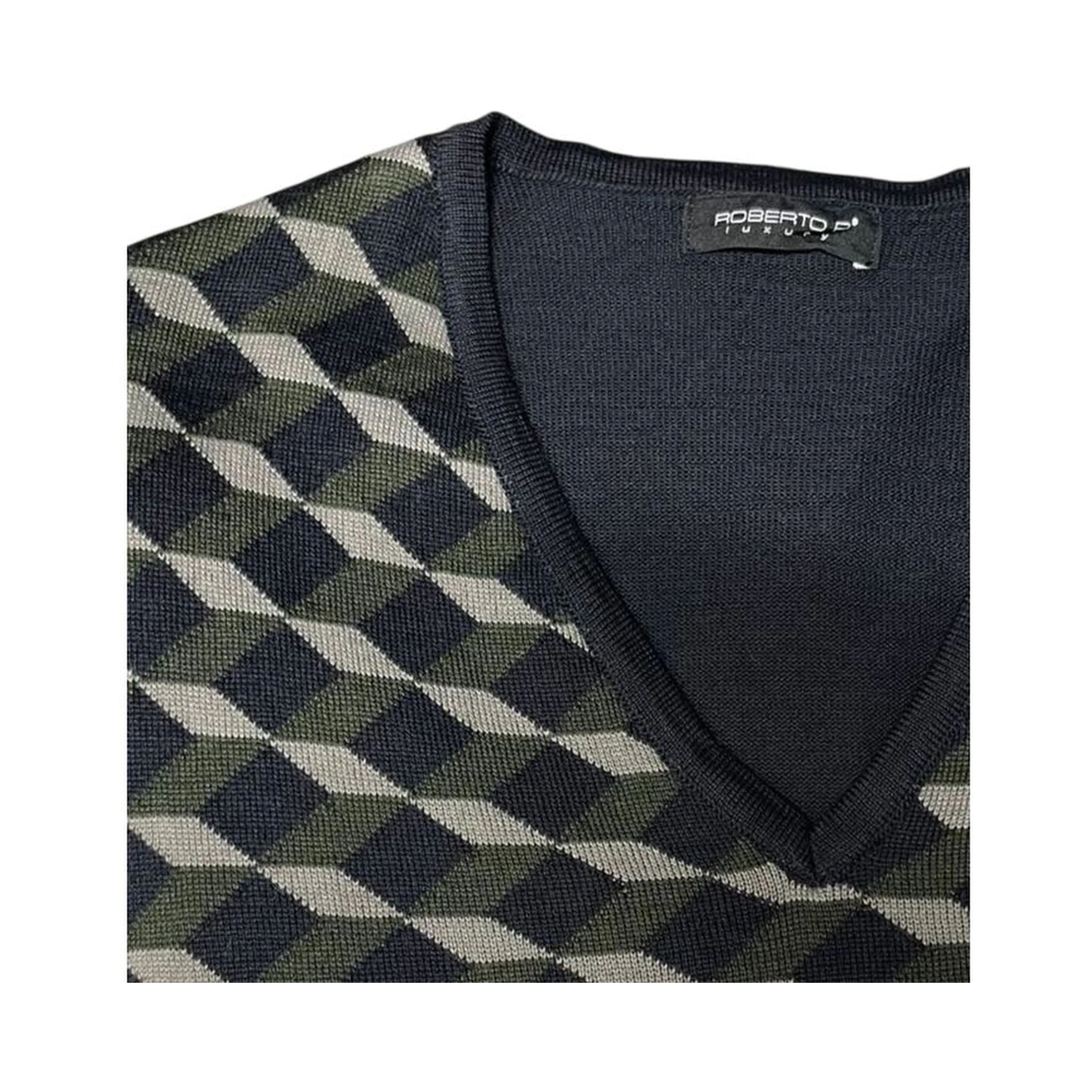 Green Wool Men's Sweater