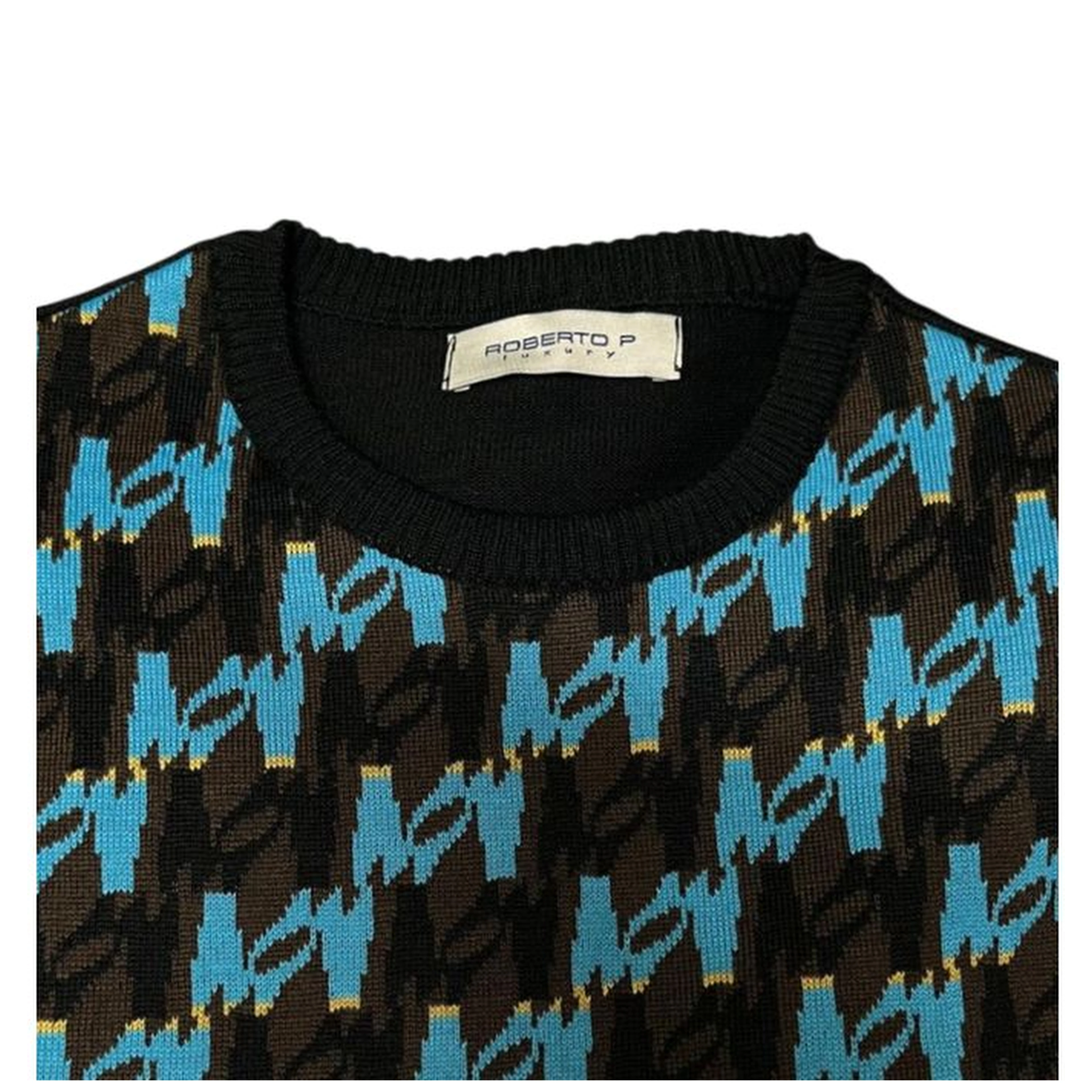 Light Blue Wool Men's Sweater