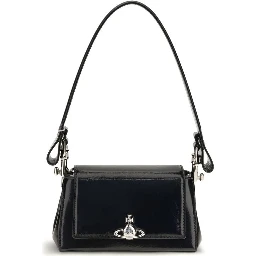 Black Calf Leather Bos Taurus Handbag