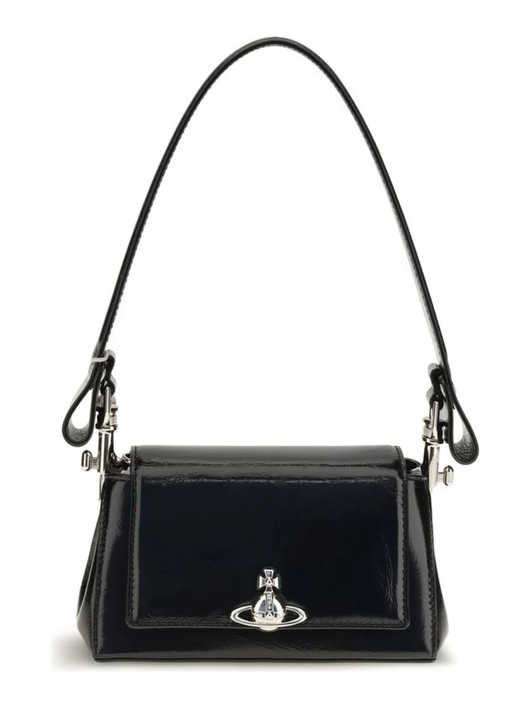 Black Calf Leather Bos Taurus Handbag