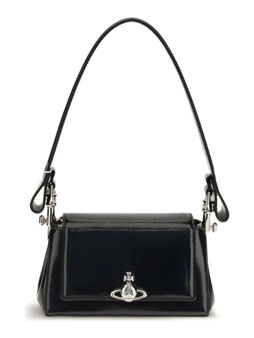 Black Calf Leather Bos Taurus Handbag