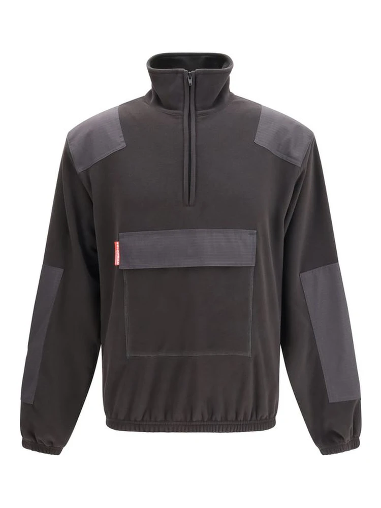 Black Polyester Sweatshirt