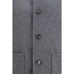 Gray Wool Oves Aries Full-Length Jacket
