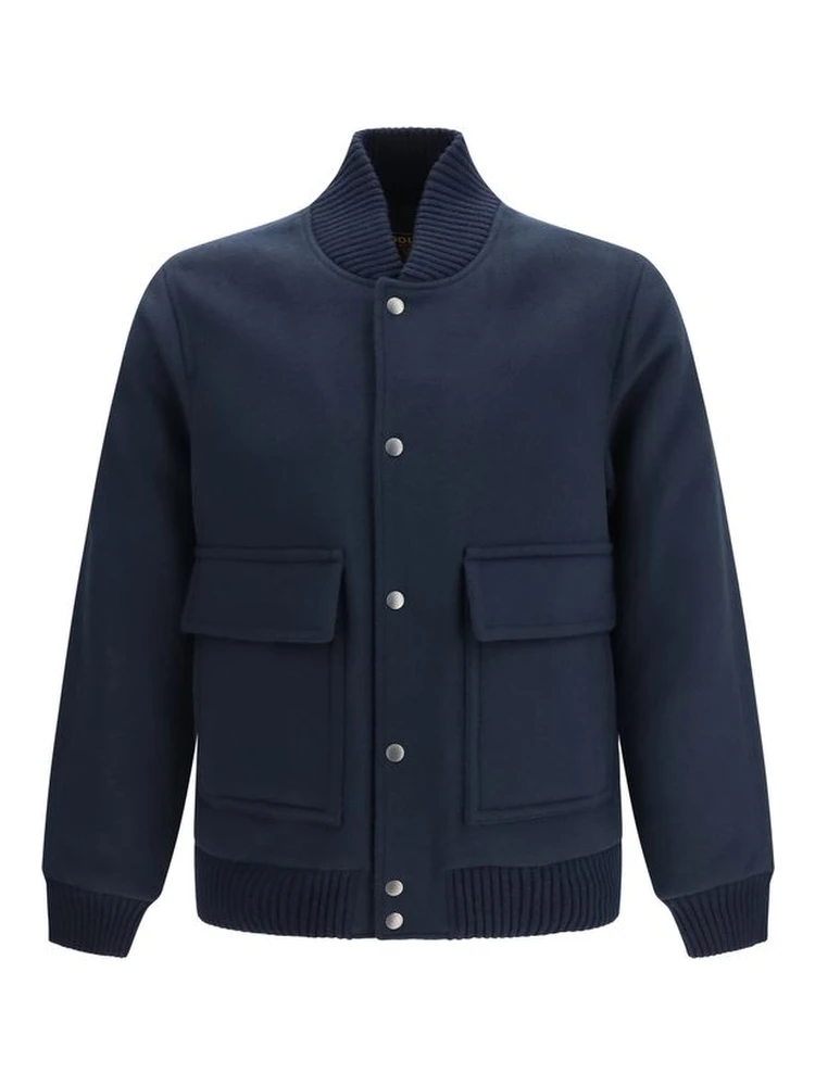 Blue Wool Oves Aries Bomber