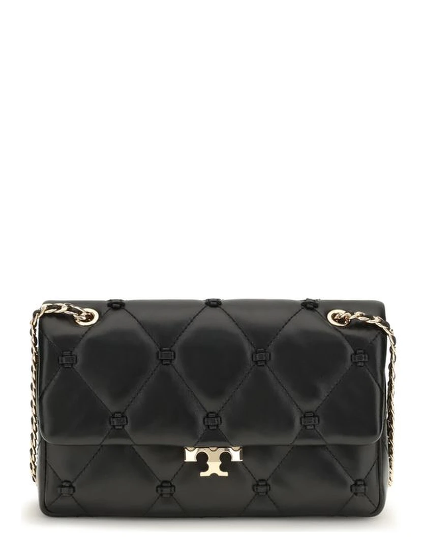 Black Napa Leather / Calf Bos Taurus Shoulder Bag