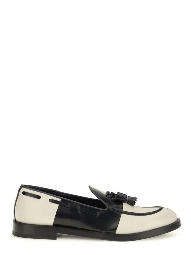 Multicolor Calf Leather Bos Taurus Slip-On Loafers