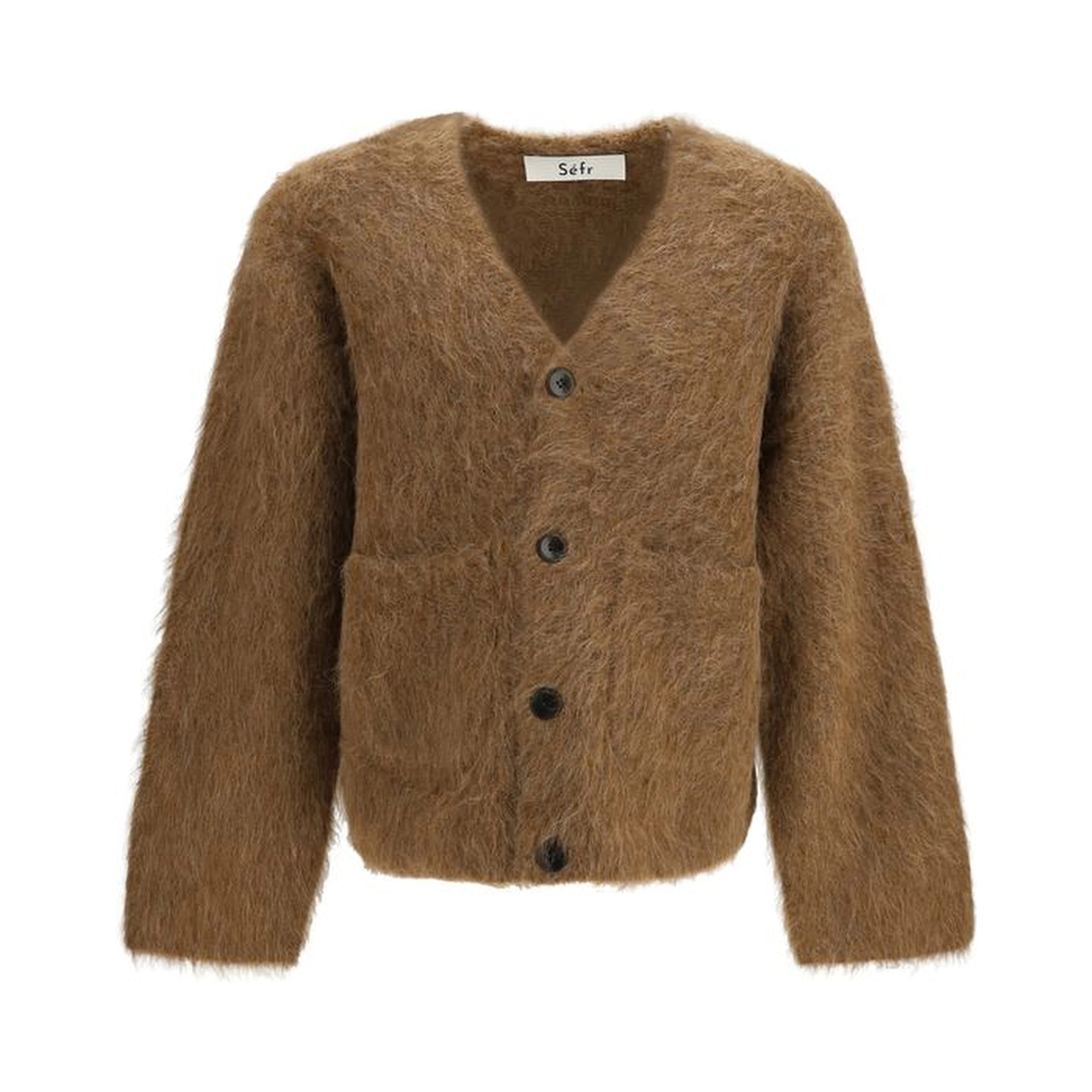 Brown Spandex Cardigan