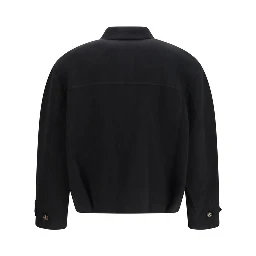Black Wool Oves Aries Full-Length Jacket