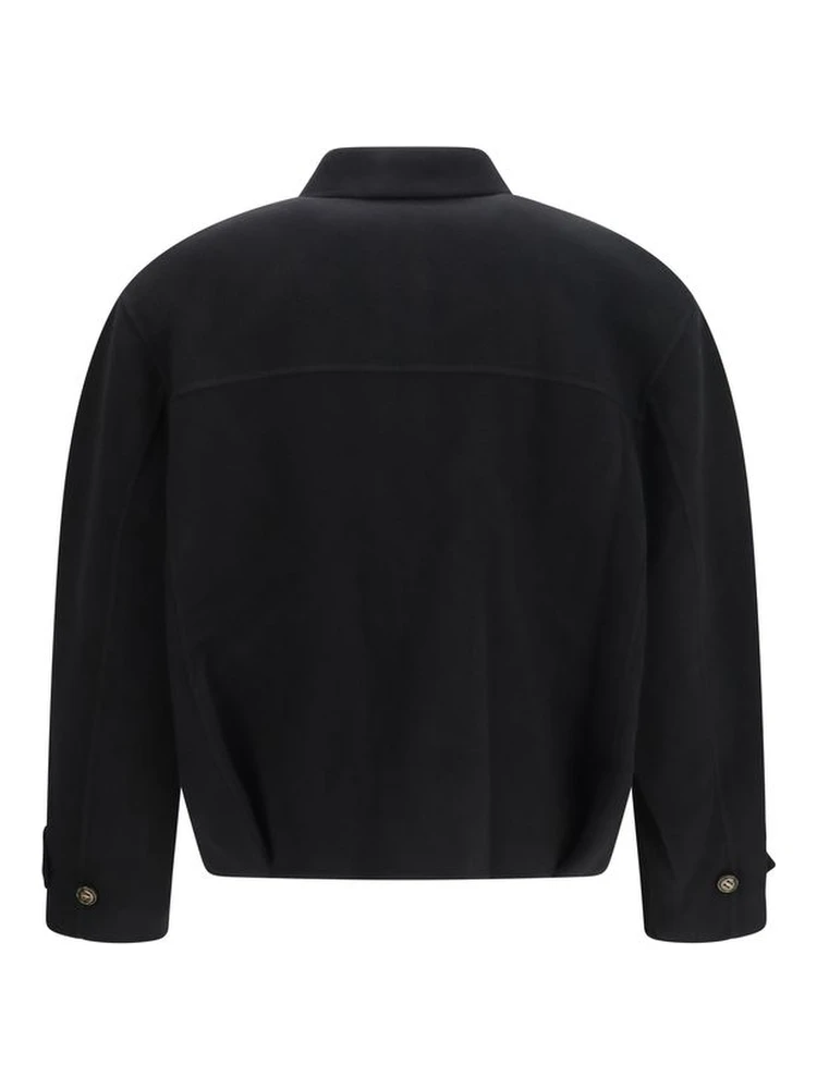 Black Wool Oves Aries Full-Length Jacket alternative