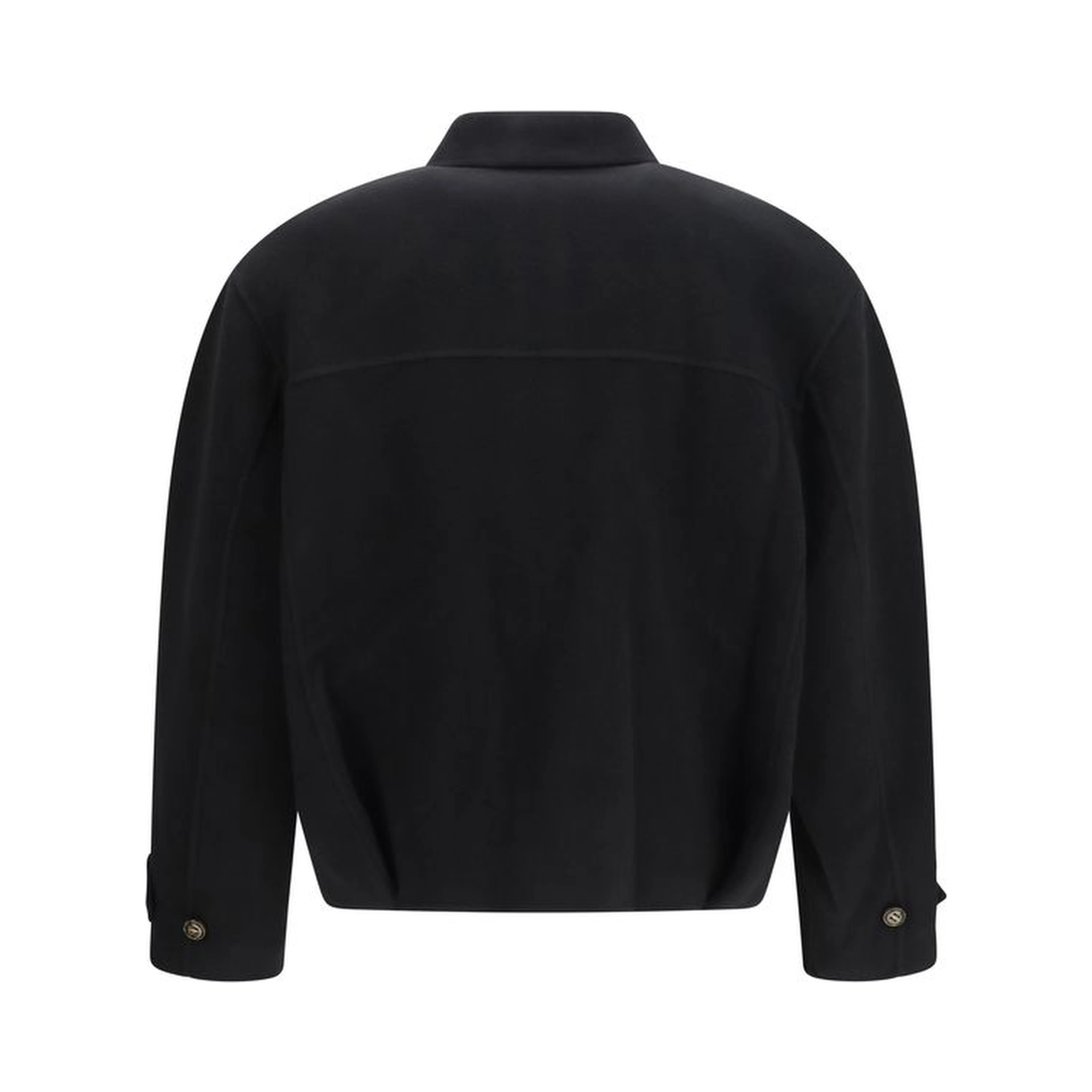 Black Wool Oves Aries Full-Length Jacket