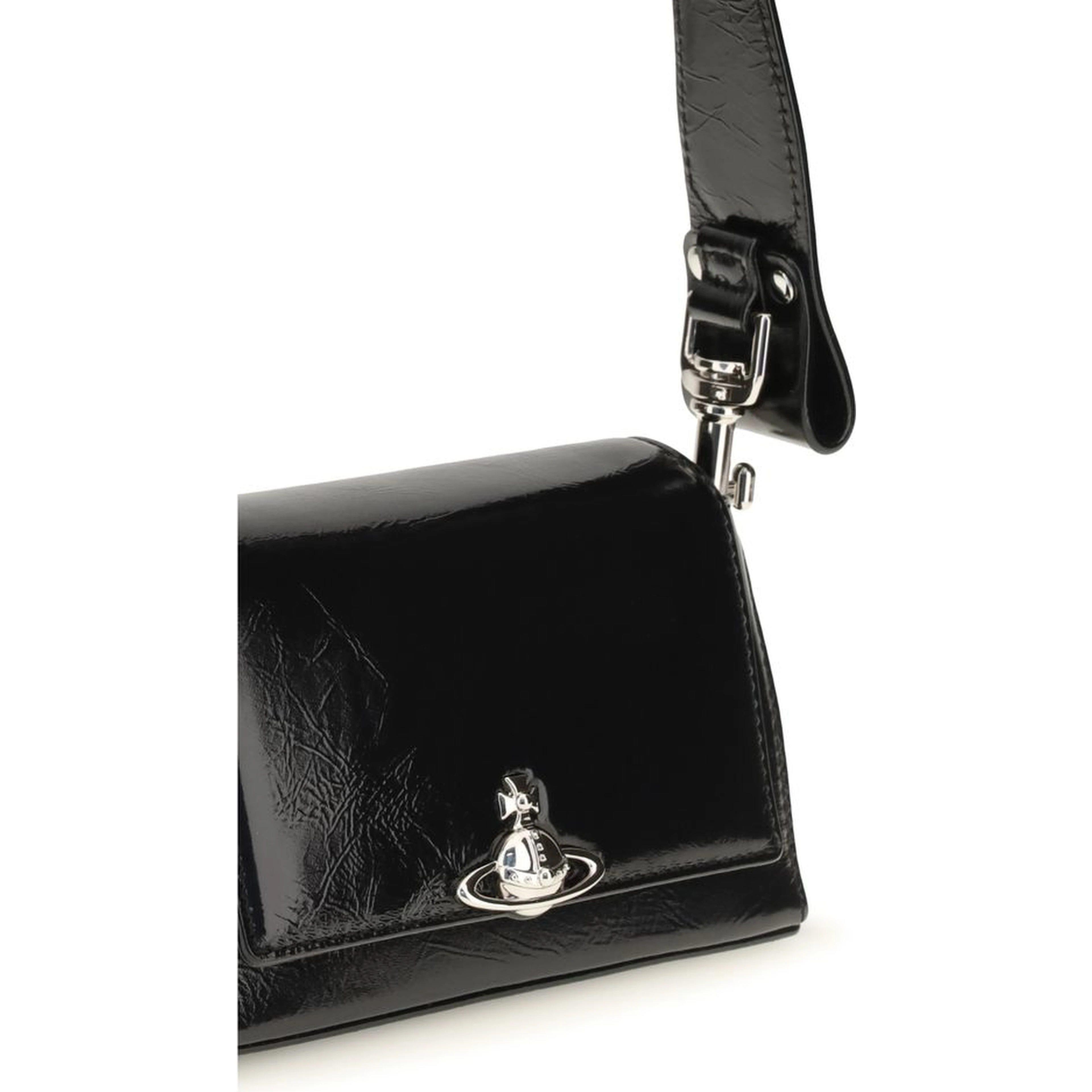 Black Calf Leather Bos Taurus Handbag