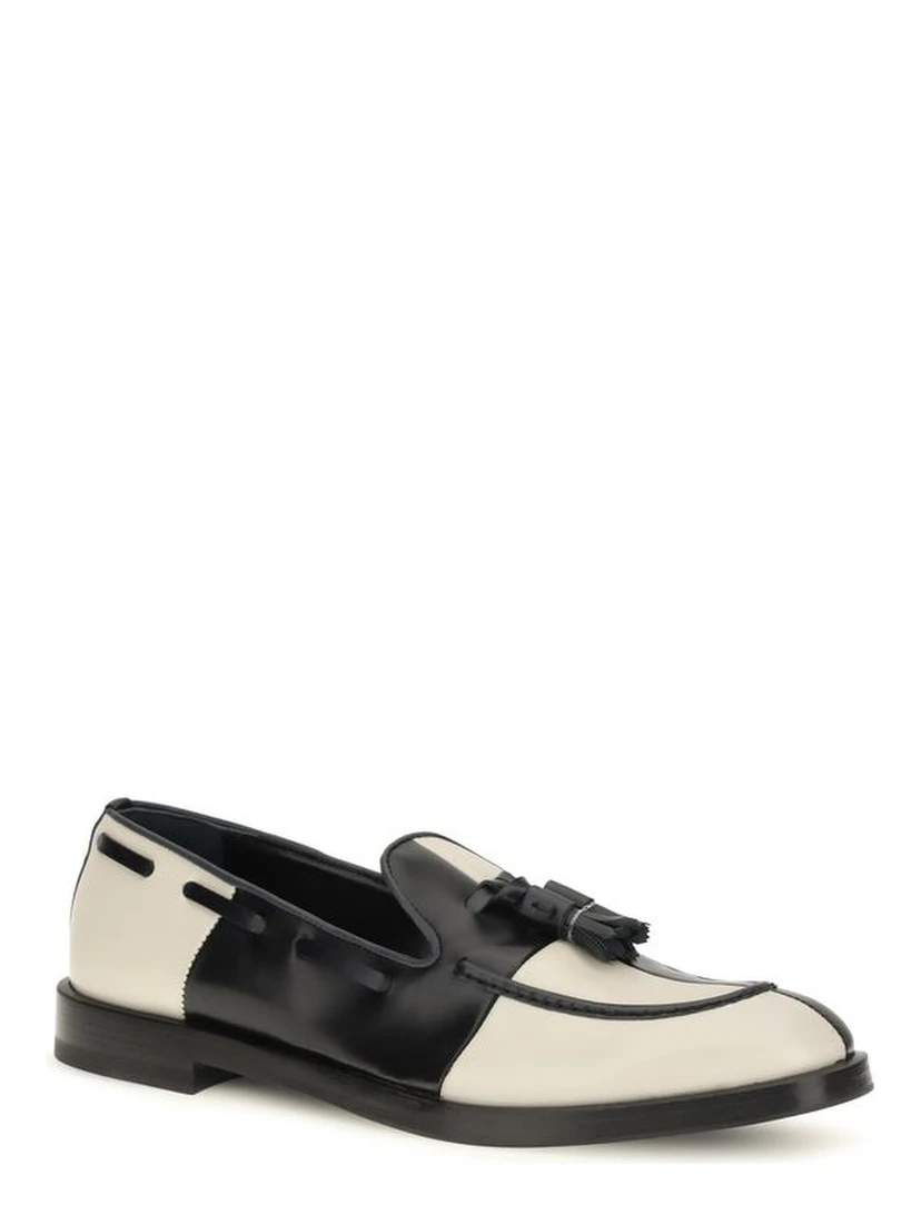 Multicolor Calf Leather Bos Taurus Slip-On Loafers