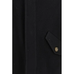 Black Wool Oves Aries Full-Length Jacket