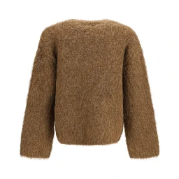 Brown Spandex Cardigan