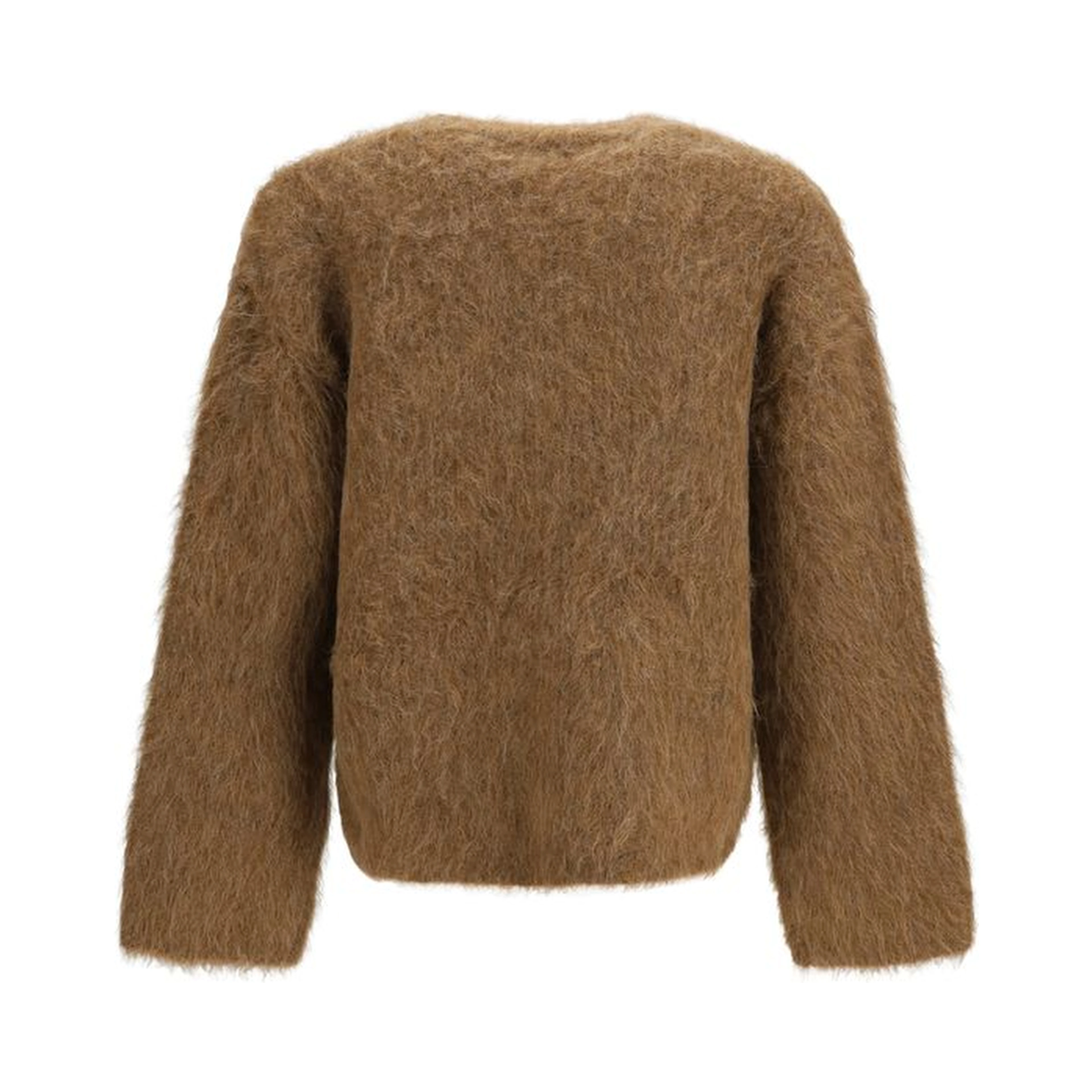 Brown Spandex Cardigan