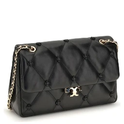 Black Napa Leather / Calf Bos Taurus Shoulder Bag