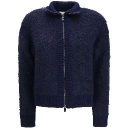 Blue Alpaca Vicugna Pacos Cardigan