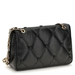 Black Napa Leather / Calf Bos Taurus Shoulder Bag