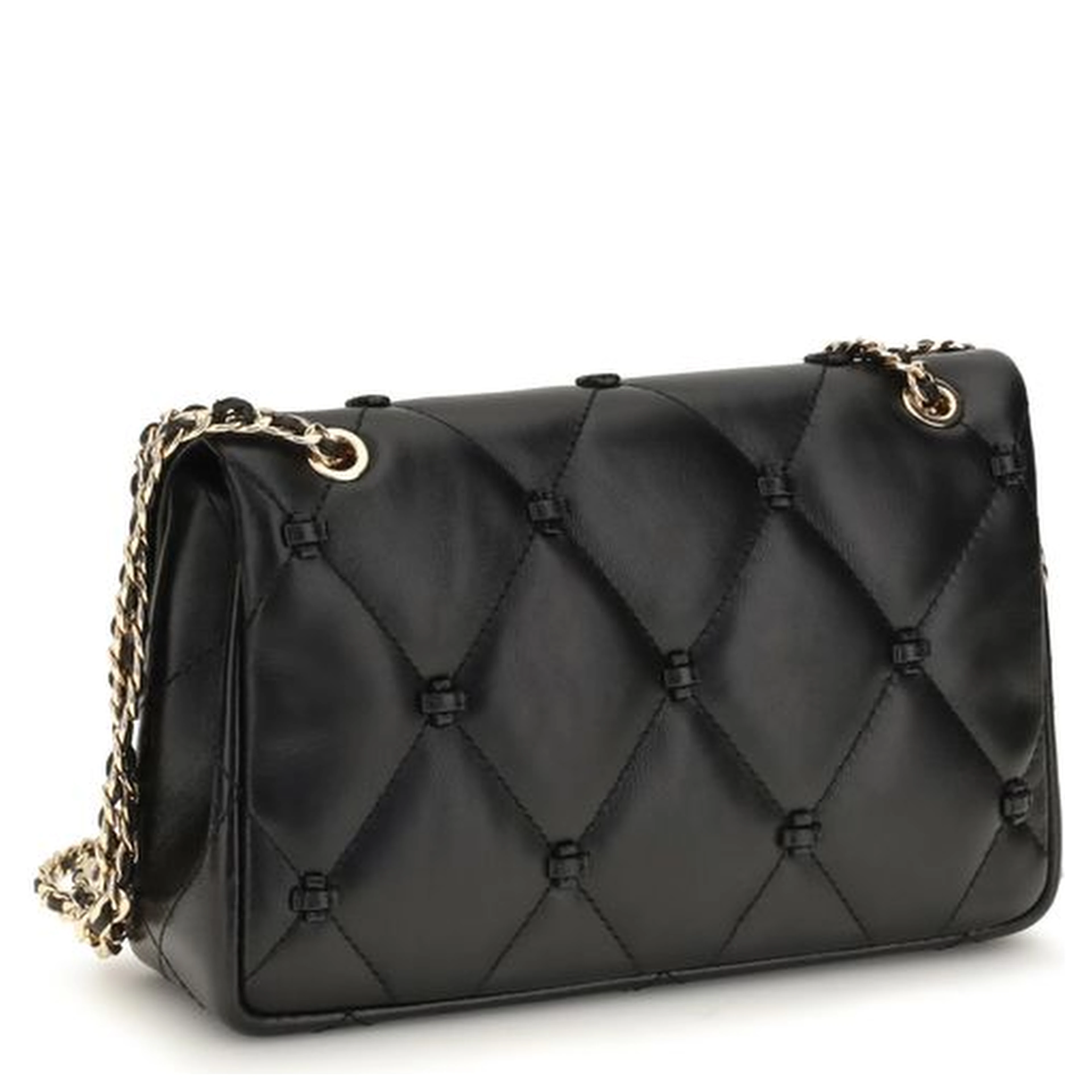 Black Napa Leather / Calf Bos Taurus Shoulder Bag