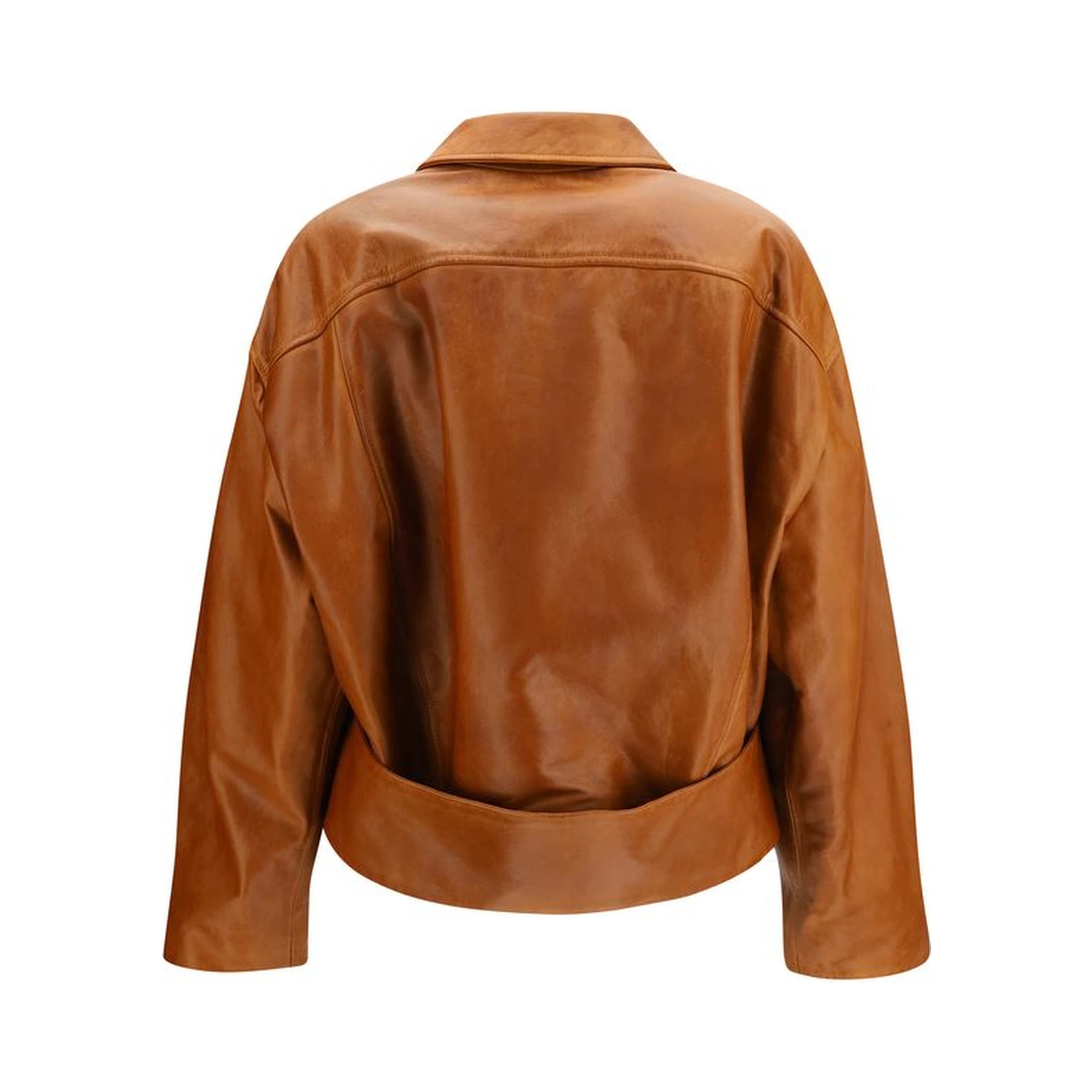 Brown Calf Leather Bos Taurus Leather Jacket