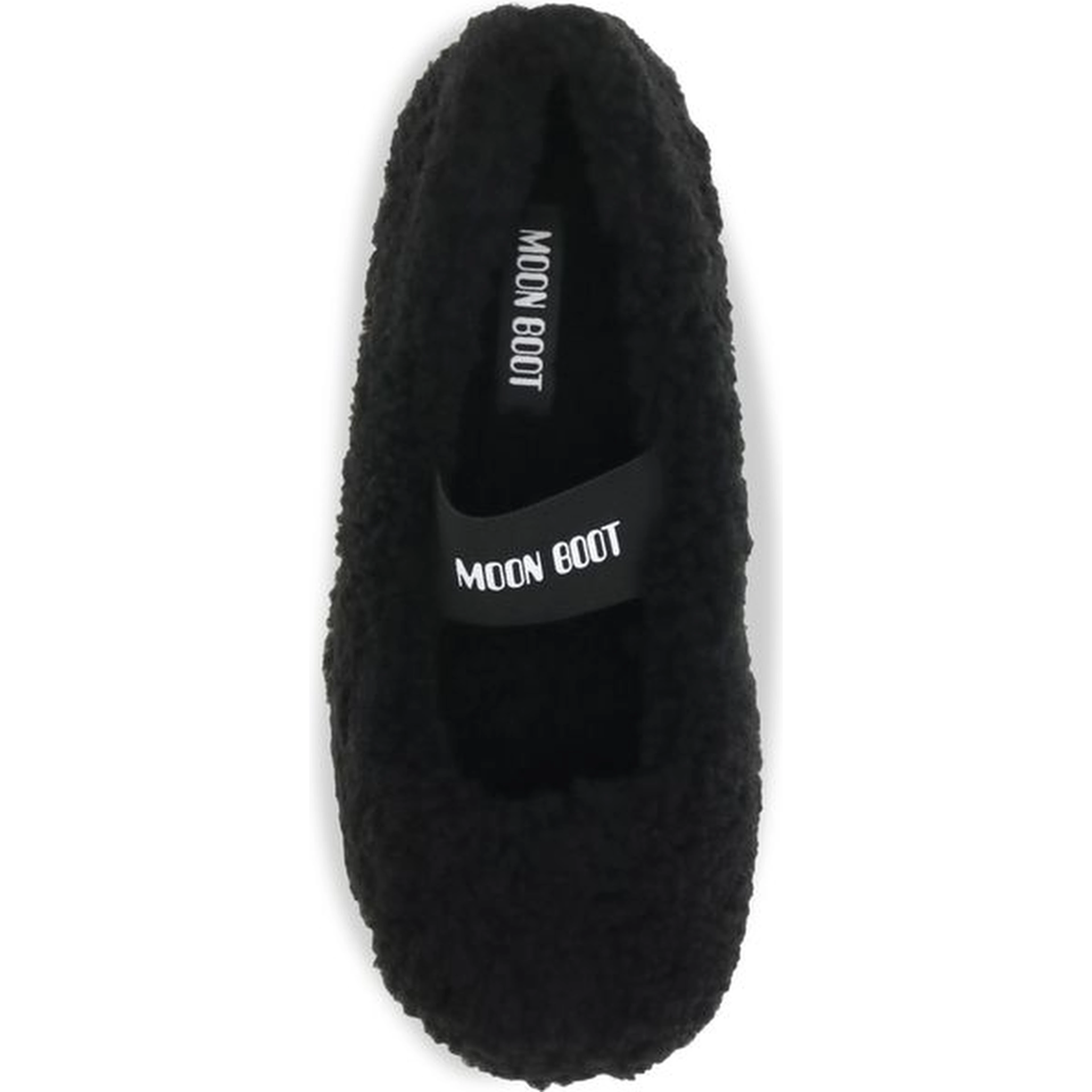 Black Fur Ballet Flats