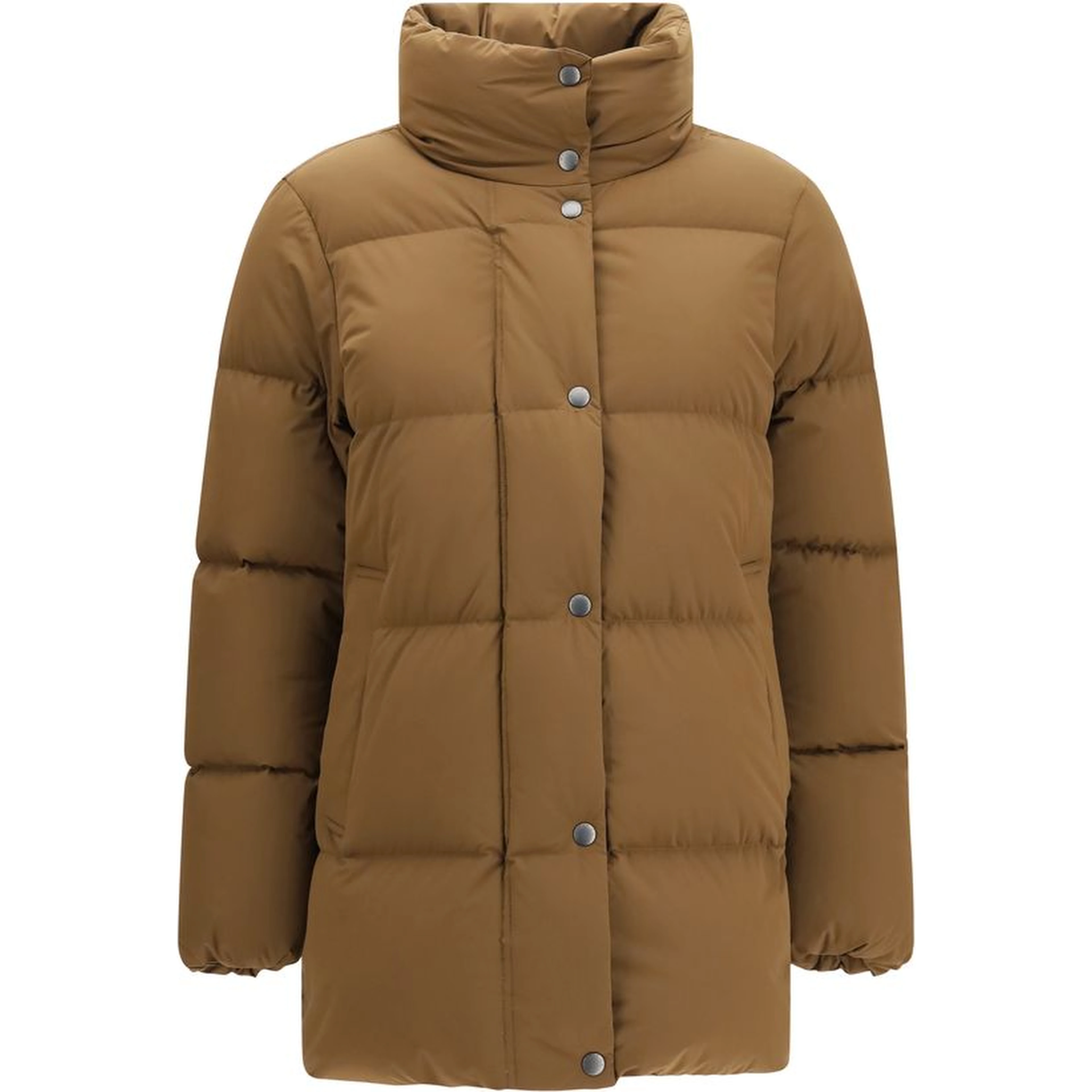 Brown Goose Down Shell Jacket