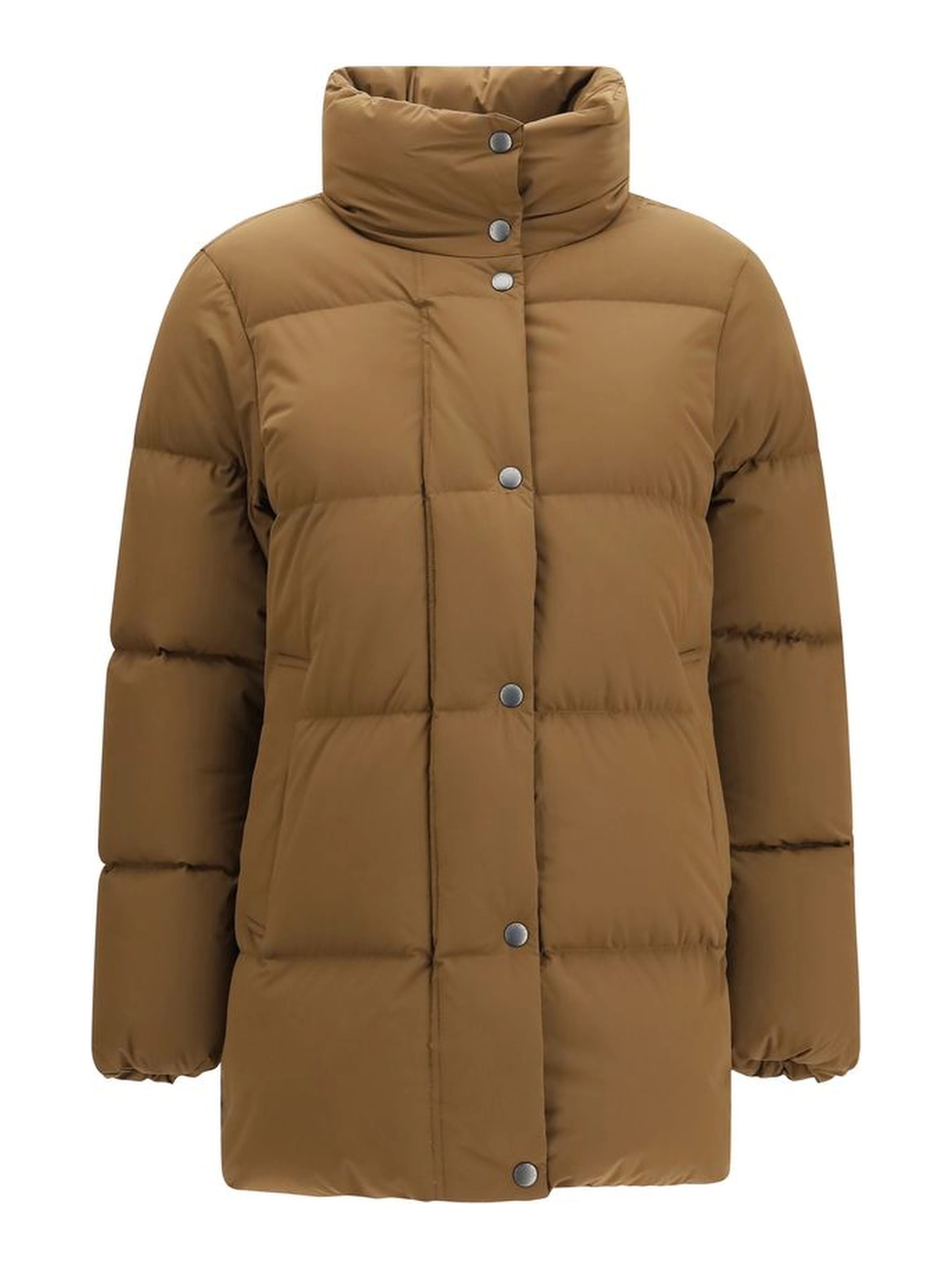 Brown Goose Down Shell Jacket