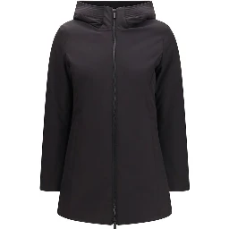 Black Polyester Parka