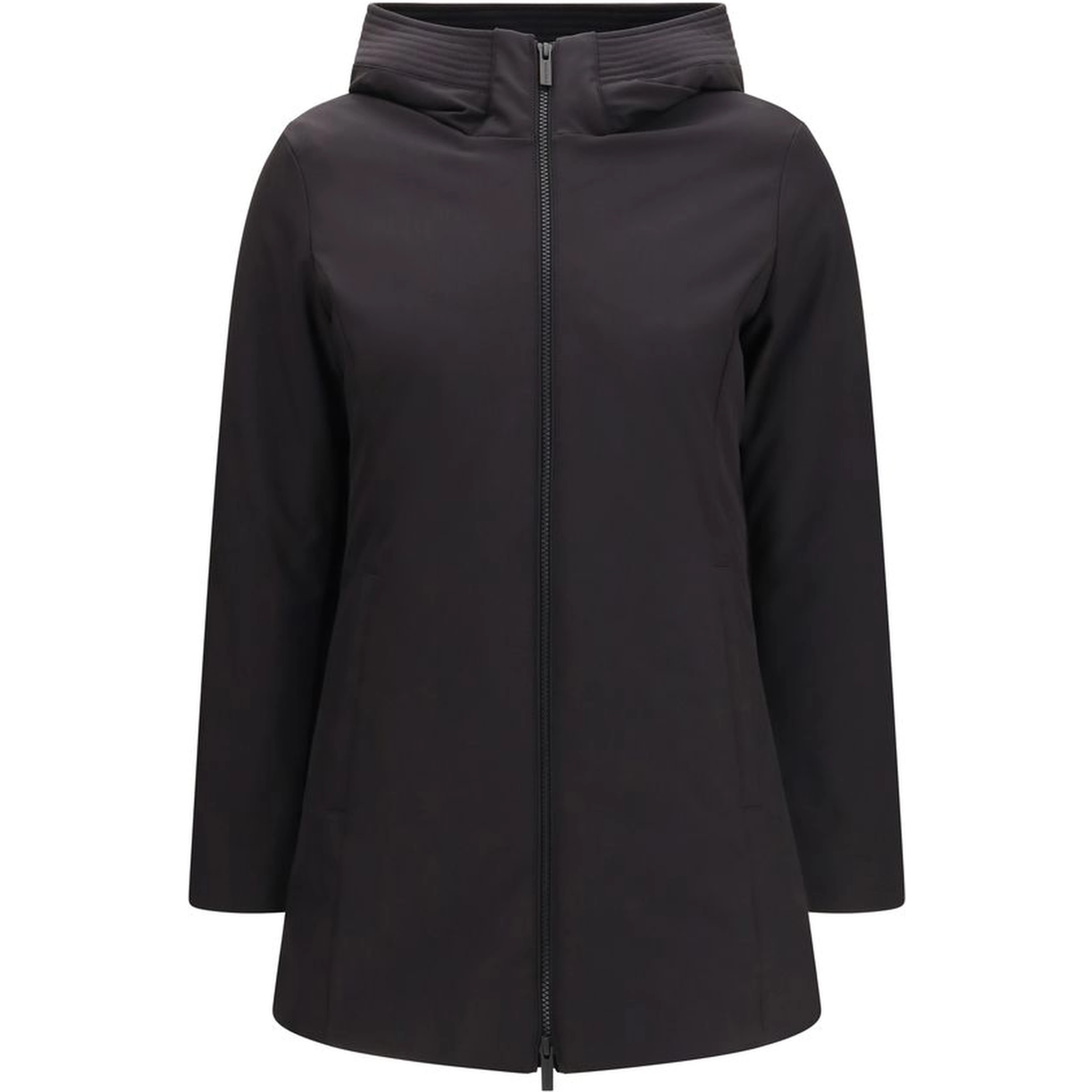 Black Polyester Parka