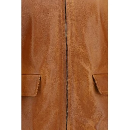 Brown Calf Leather Bos Taurus Leather Jacket