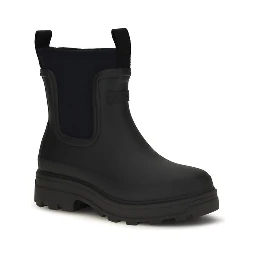 Black Rubber Ankle Boots