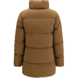 Brown Goose Down Shell Jacket