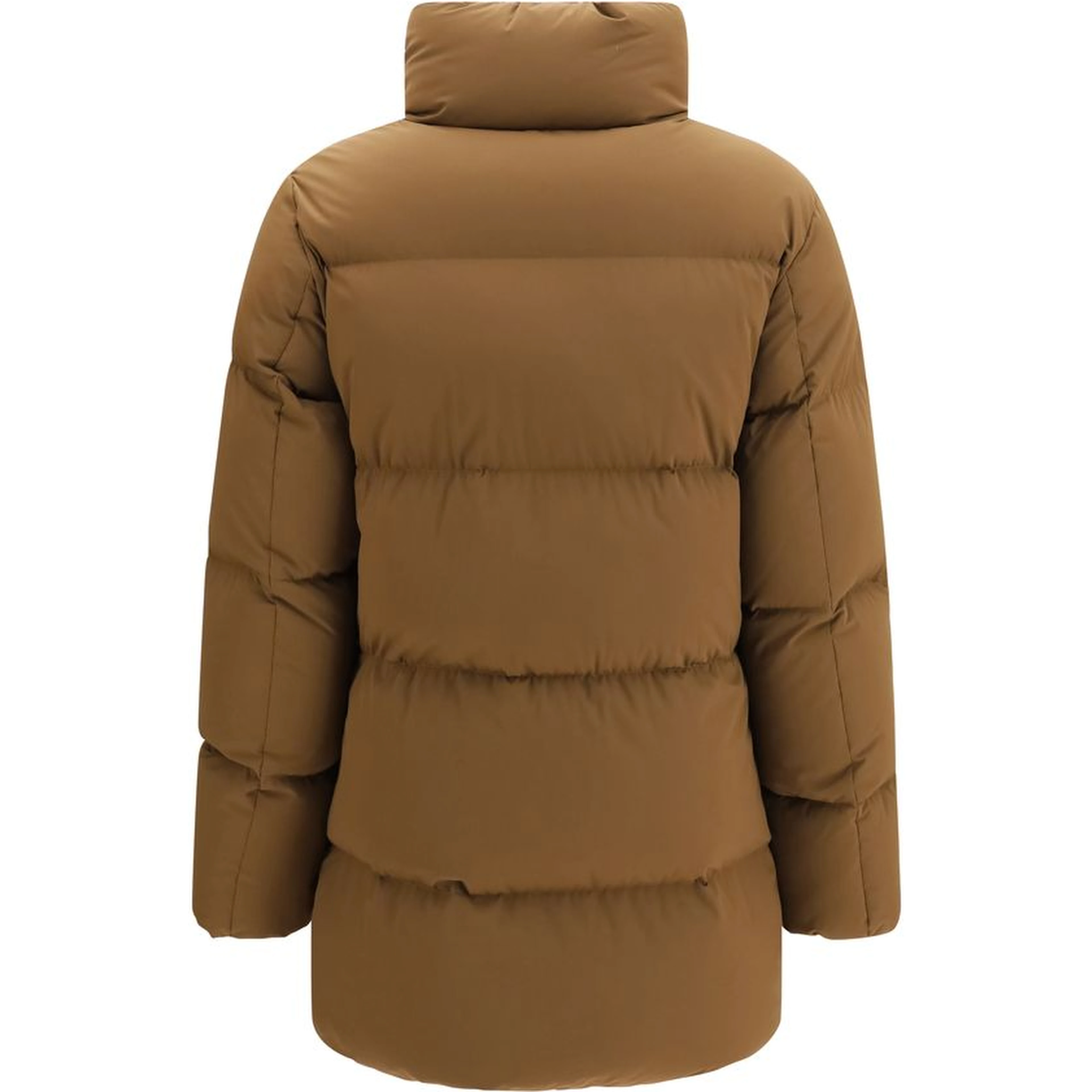 Brown Goose Down Shell Jacket