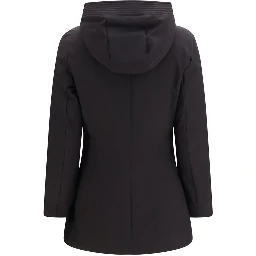 Black Polyester Parka