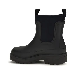 Black Rubber Ankle Boots