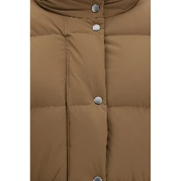 Brown Goose Down Shell Jacket