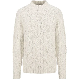 White Cotton Men's Sweater