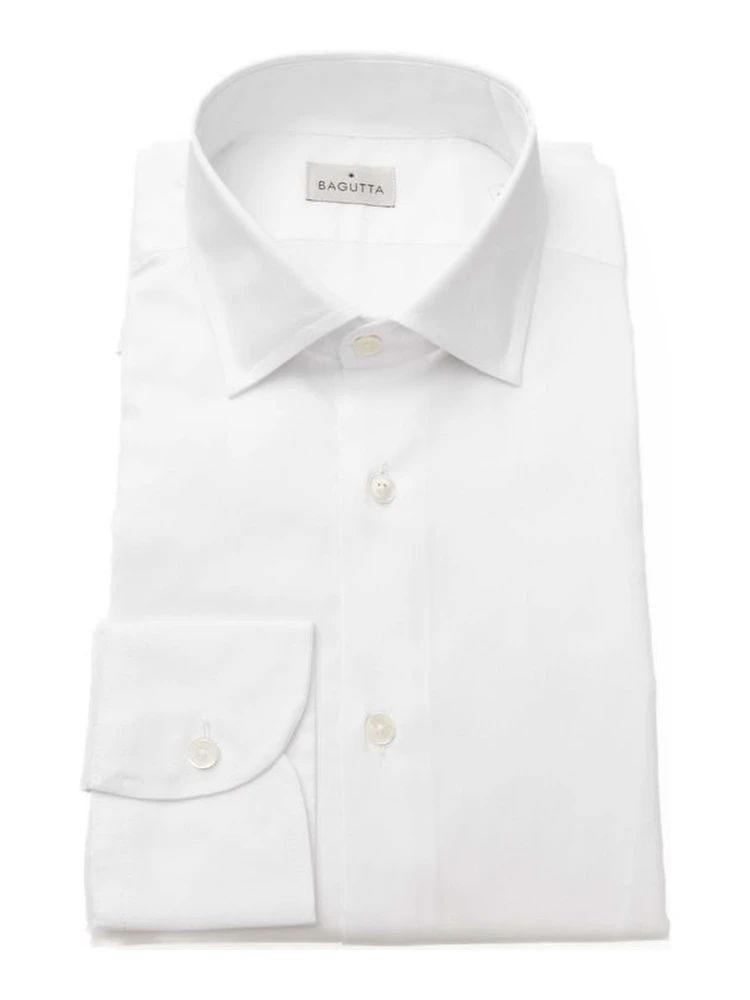 White Cotton Men's Shirt