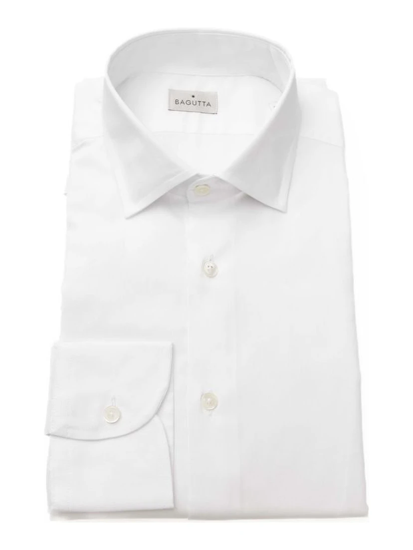White Cotton Men's Shirt